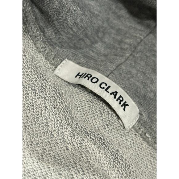 Hiro Clark Hoodie Pullover Mens Size XL Heather Gray Relaxed Fit Terry Jersey - Picture 4 of 6